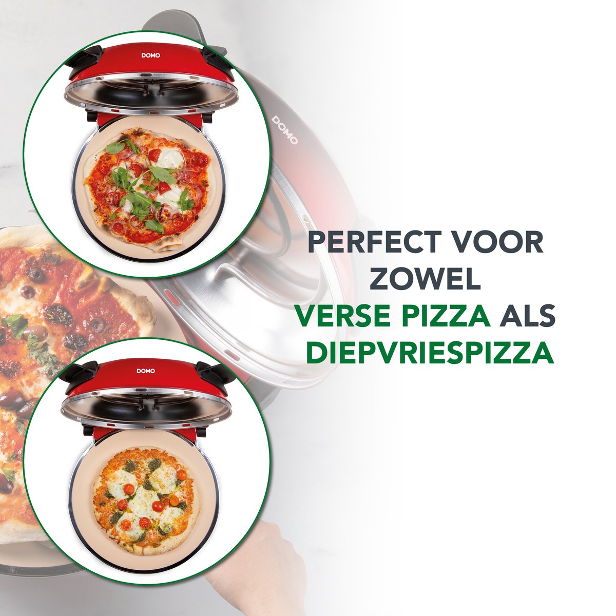 DOMO DO9284PZ My Express Pizza Pizzamaker Rood