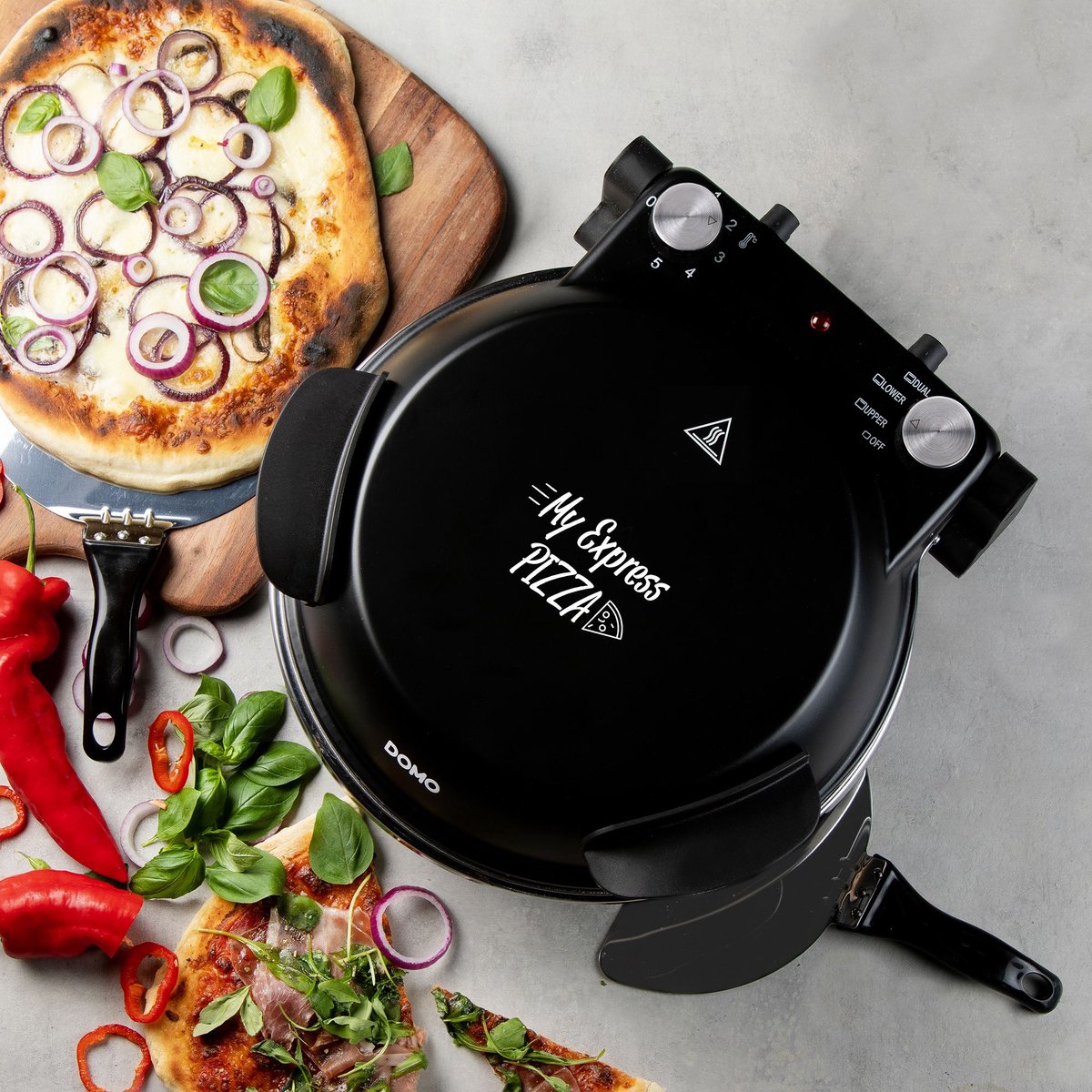 DOMO My Express Pizza Oven zwart