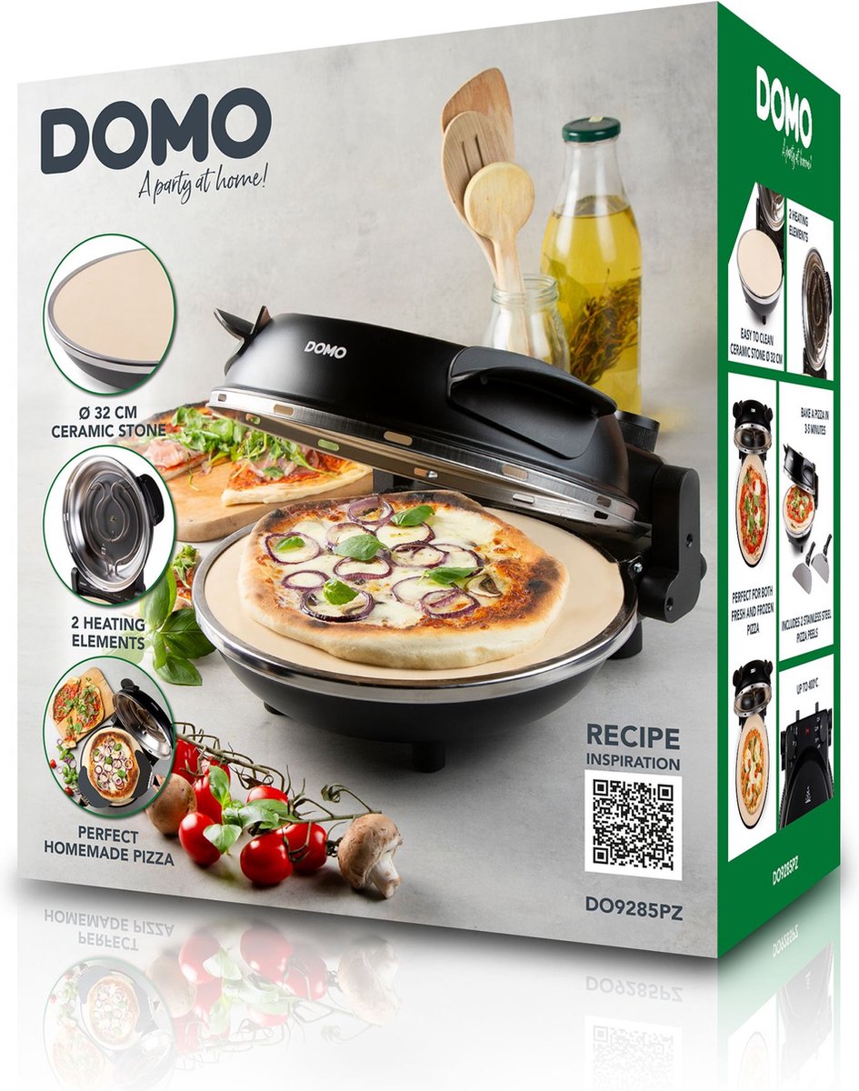 DOMO My Express Pizza Oven zwart