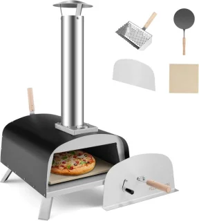 Draagbare houtgestookte buitenpizzaoven