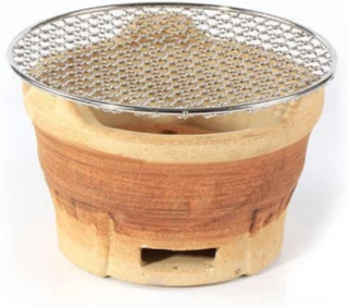 Draagbare klei oven - kleine bbq