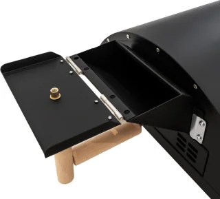 Dubbele Wand Tafel Pizza Oven 30 cm Zwart Staal