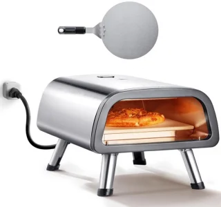 Elektrische buitenpizzaoven 30,5 cm zwart