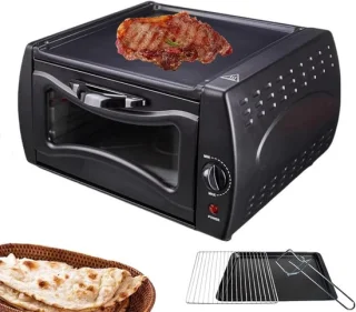 Elektrische mini oven 15 liter zwart