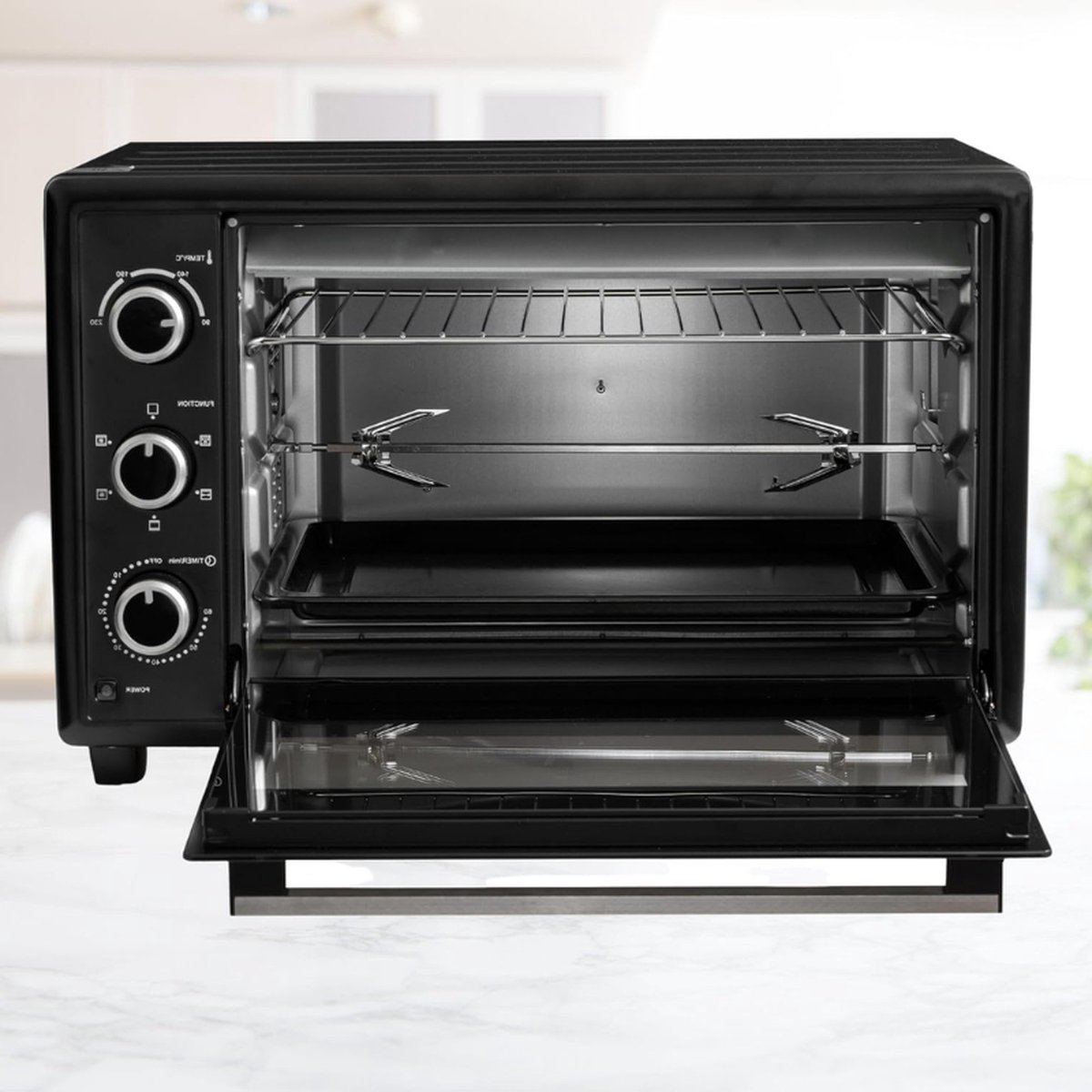Elektrische Mini Oven 50L 1400W Zwart