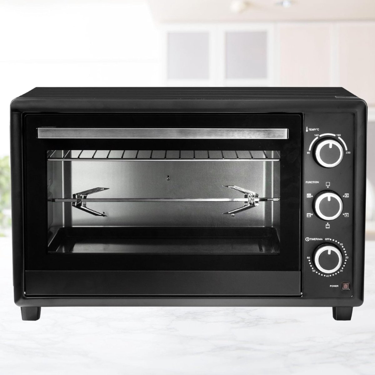 Elektrische Mini Oven 50L 1400W Zwart