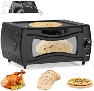 Elektrische mini-oven zwart