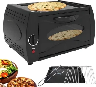 Elektrische mini tandoor dubbele kookoven zwart