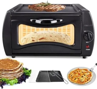 Elektrische pizza-oven 15 liter zwart