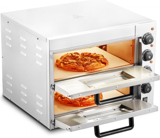 Elektrische Pizza Oven 35cm Roestvrijstaal 3000W