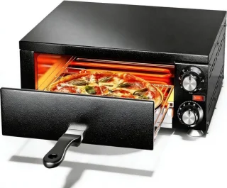 Elektrische pizza oven - aanrecht oven - zilver