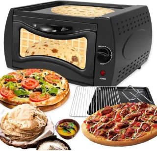 Elektrische pizza oven tandoor mini 15L zilver