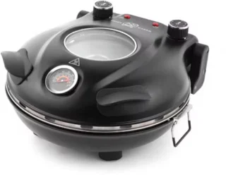 Elektrische pizzamaker 32 cm zwart