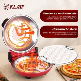Elektrische pizzaoven 12 inch - rood