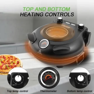 Elektrische pizzaoven 12 inch - zwart