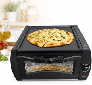 Elektrische pizzaoven - 15 liter - zwart
