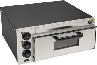 Elektrische pizzaoven 20 liter zwart zilver