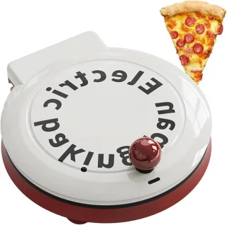 Elektrische pizzaoven 25 cm zwart