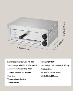Elektrische Pizzaoven 30 cm - Aanrechtmodel
