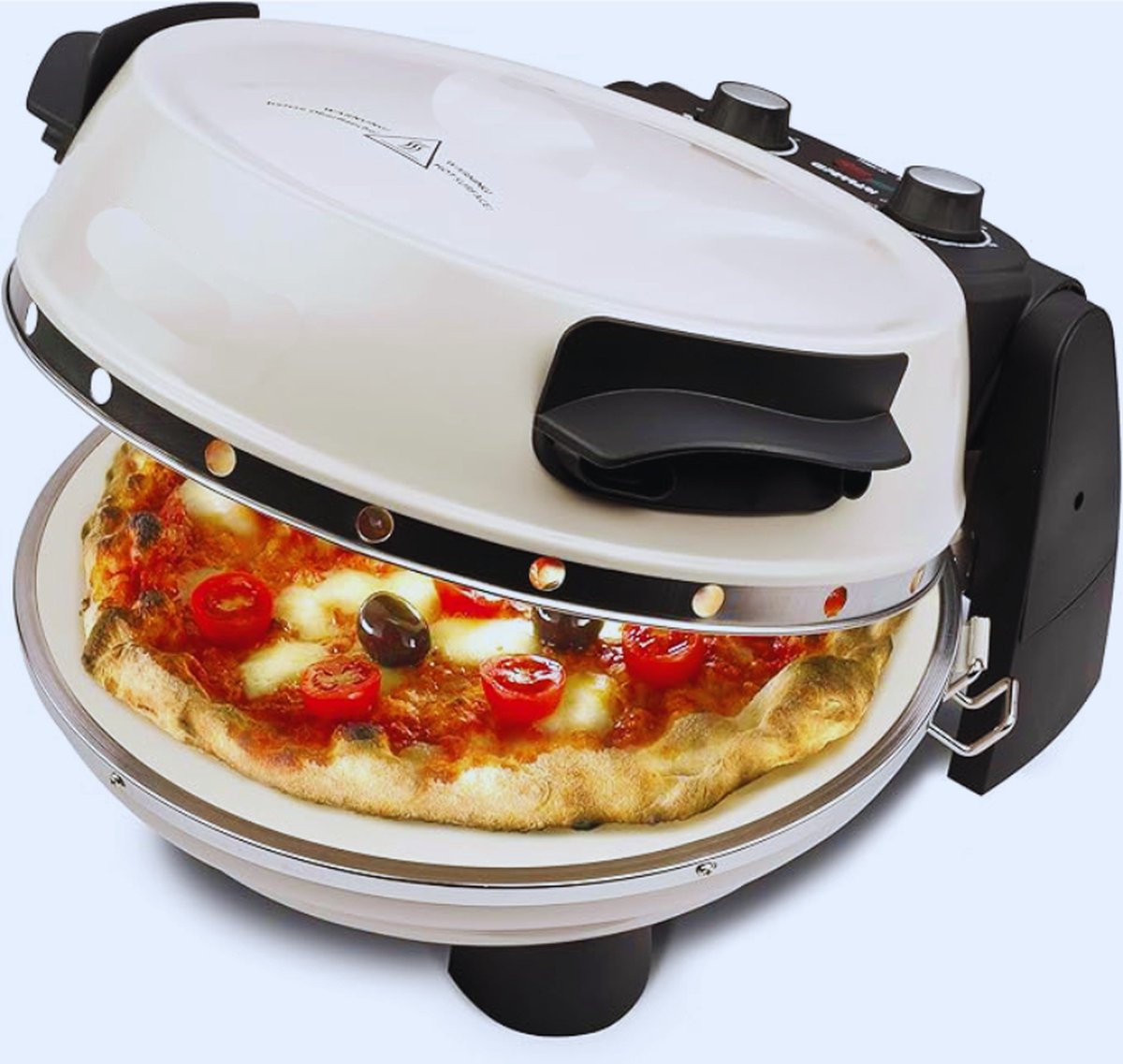 Elektrische Pizzaoven 400°C Met Pizzasteen En Extra Steen