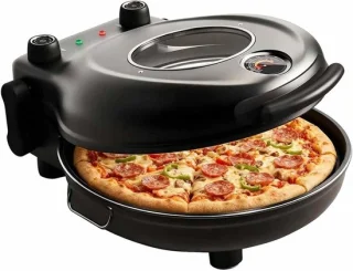 Elektrische pizzaoven aanrecht zwart