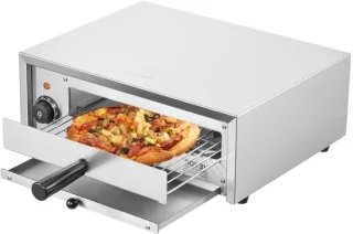 Elektrische pizzaoven aanrechtoven 30 cm zilver