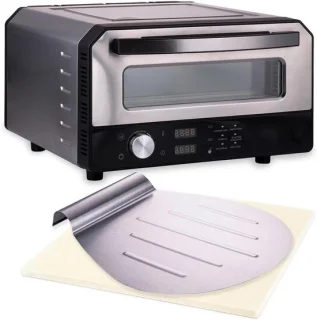 Elektrische pizzaoven - buitenoven keukenoven - grijs