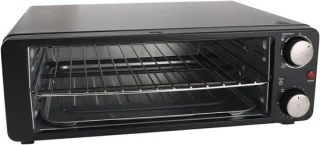 Elektrische pizzaoven keukenoven 30 cm zilver
