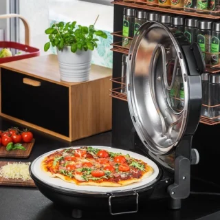 Elektrische pizzaoven met keramische steen