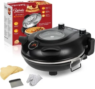 Elektrische pizzaoven met pizzasteen, 32 cm