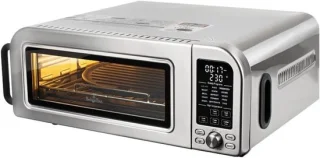 Elektrische pizzaoven mini 18 liter mat zwart