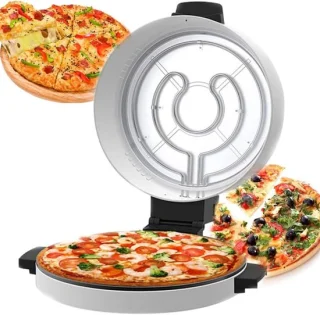 Elektrische Pizzaoven - Pizza Maker Calzone - Thuis Pizza Bakken - Antislip Bodem - 30CM - Zwart