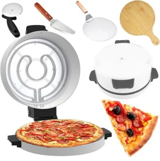 Elektrische pizzaoven Pizzabakker Aanrecht 30 cm wit