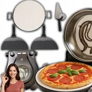 Elektrische pizzaoven tot 420°C met pizzasteen