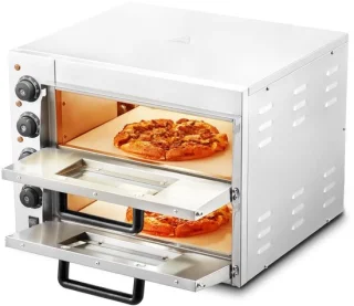 Elektrische pizzaoven zilver