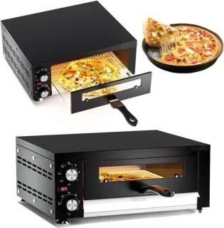Elektrische pizzaoven zilver