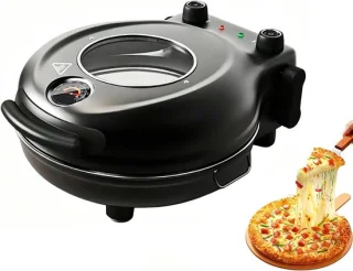 Elektrische pizzaoven - zwart