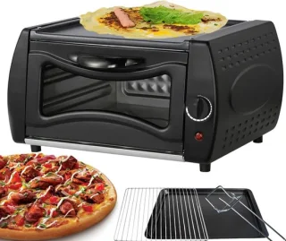 Elektrische tandoor oven - broodbakmachine pizzaoven - zwart