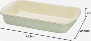 Stijlvolle en functionele emaillen ovenschaal — perfect voor ovenschotels