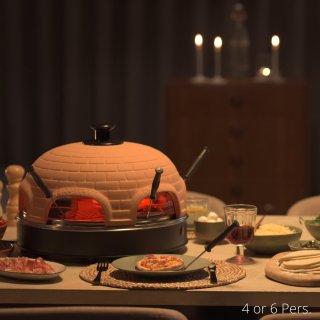 Emerio Pizzarette Origineel PO-115985 900W Pizza Oven 4-Persoons