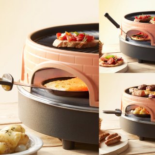 Emerio PO-113255.4 3-IN-1 Raclette Grill 6 Persoons