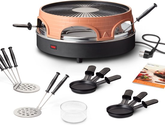 Emerio PO-113255.4 3-IN-1 Raclette Grill 6 Persoons