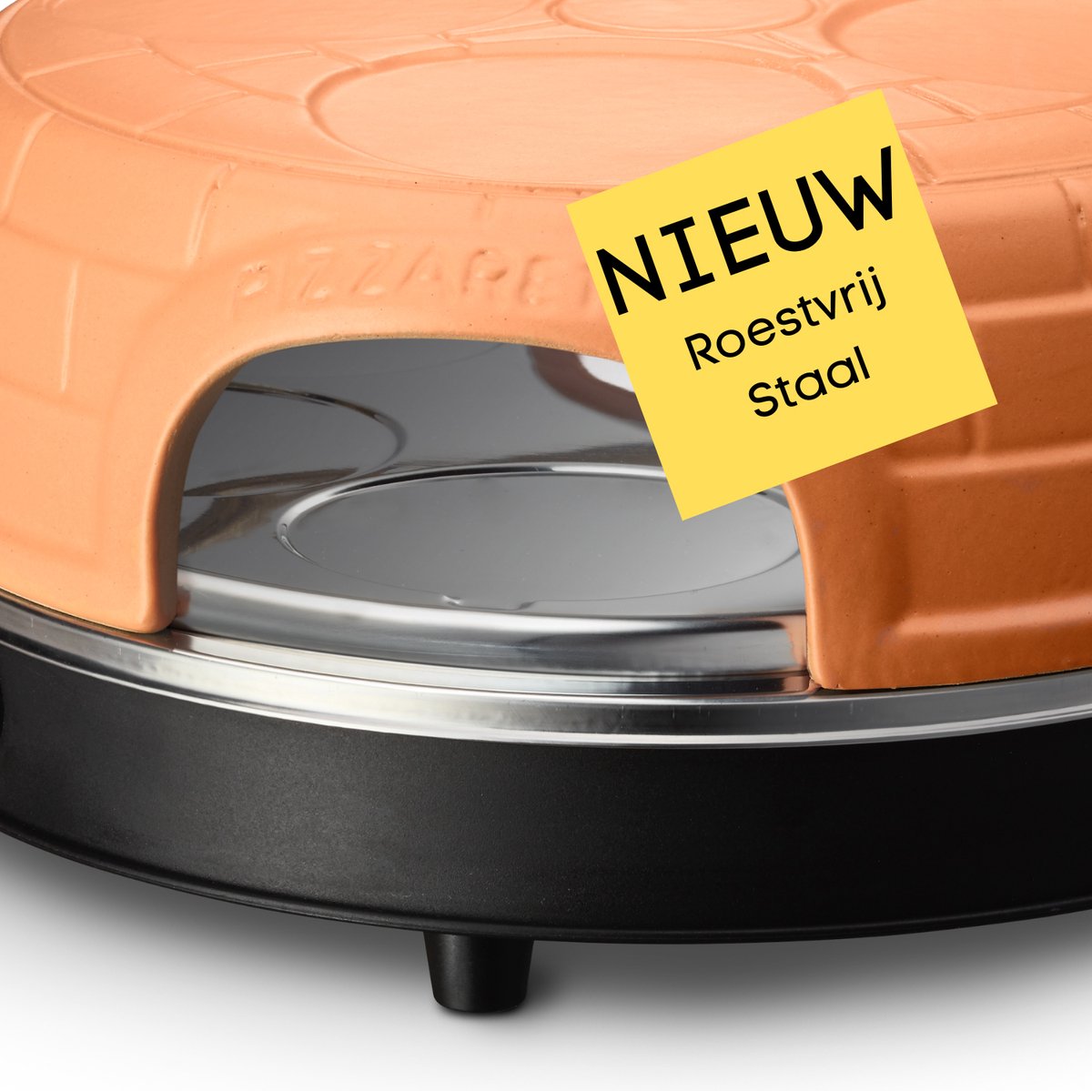 Emerio PO-115848.1 Terracotta Pizzaoven 6 Persoons