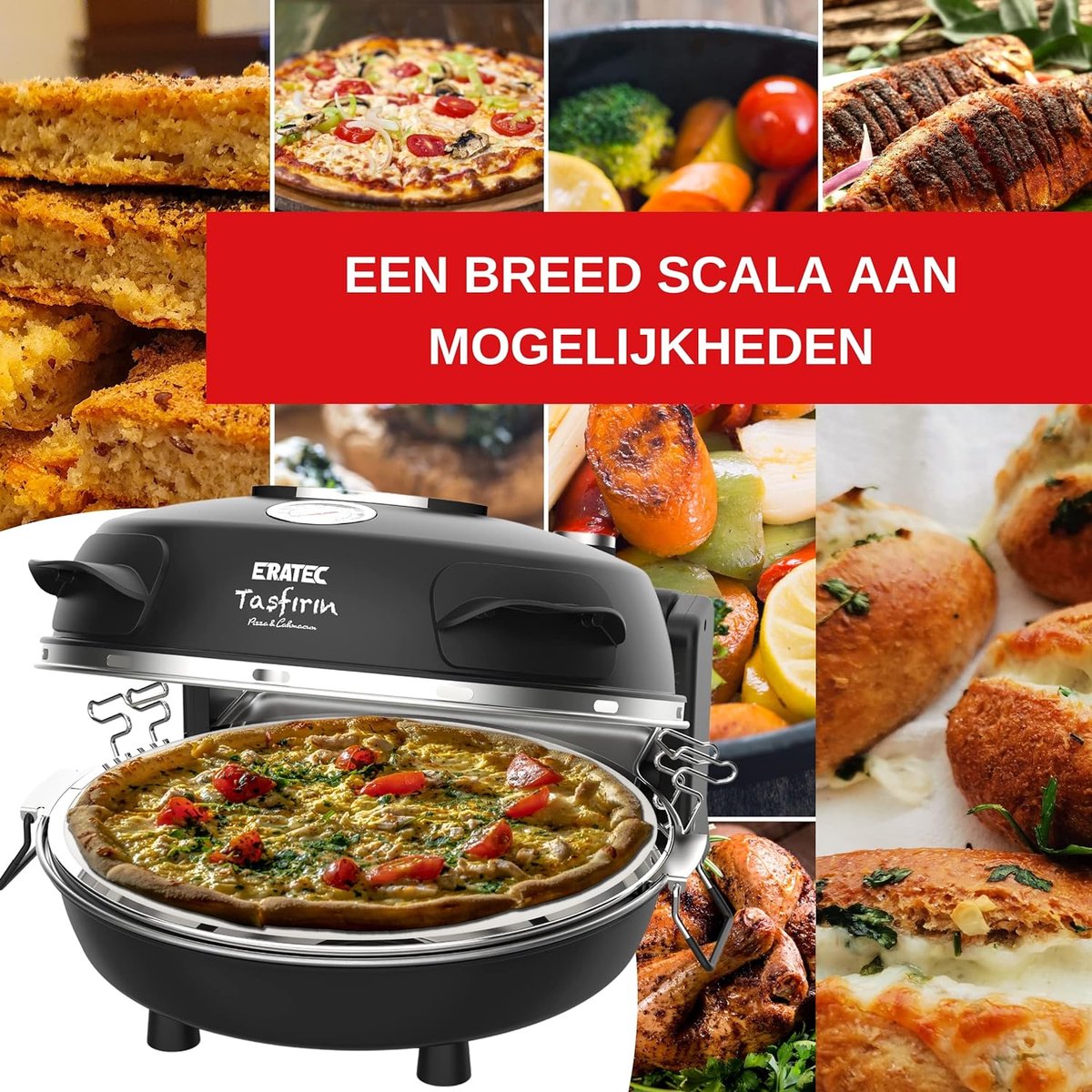 Eratec Tasfirin traditionele pizzaoven