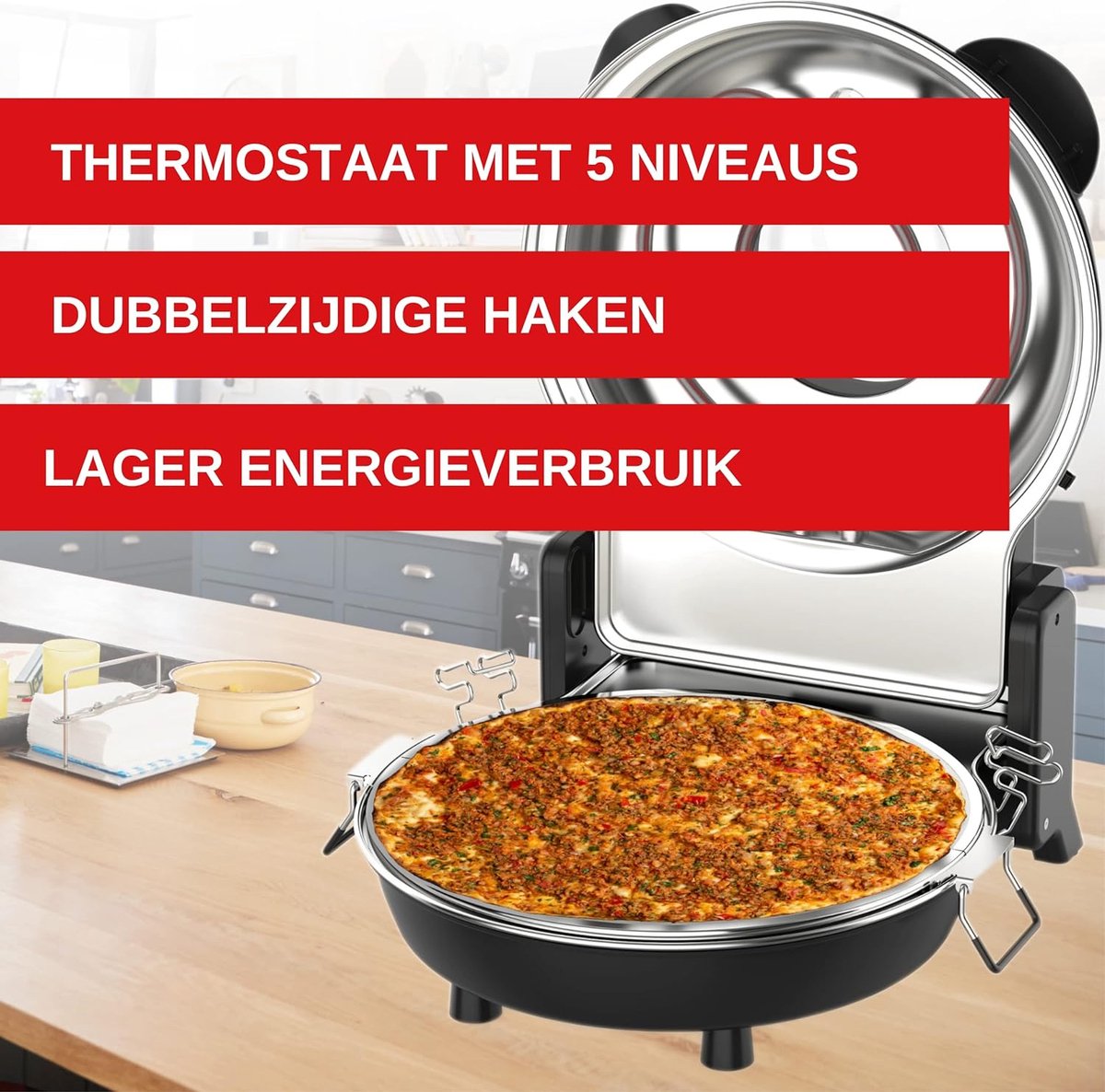 Eratec Tasfirin traditionele pizzaoven