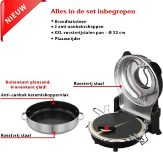 Eratec Tasfirin traditionele pizzaoven