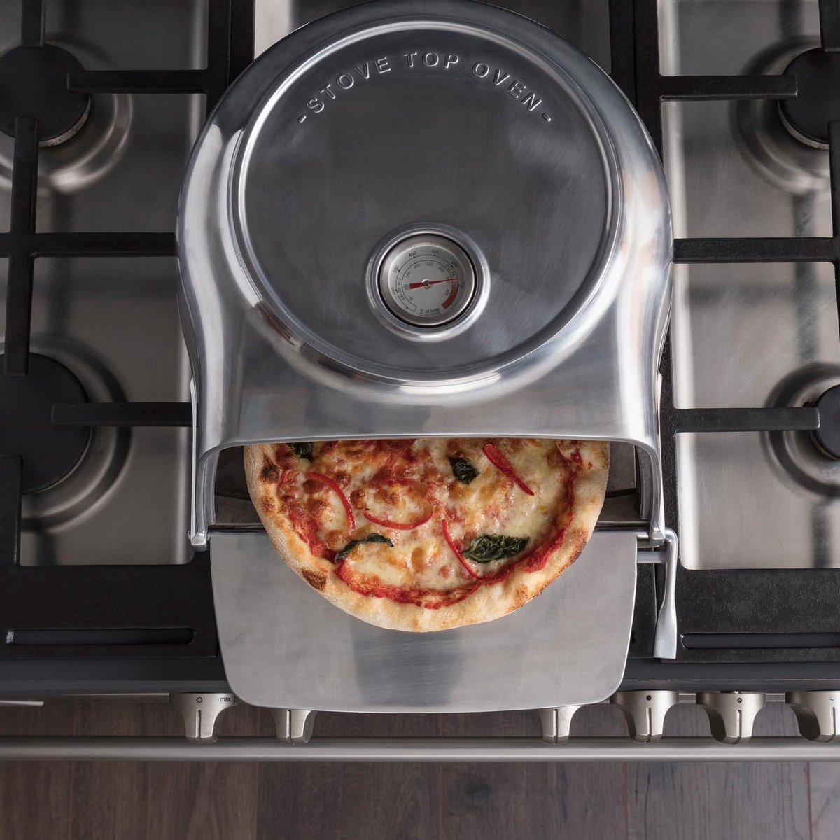 FERNUS Polished Aluminium Pizzaoven