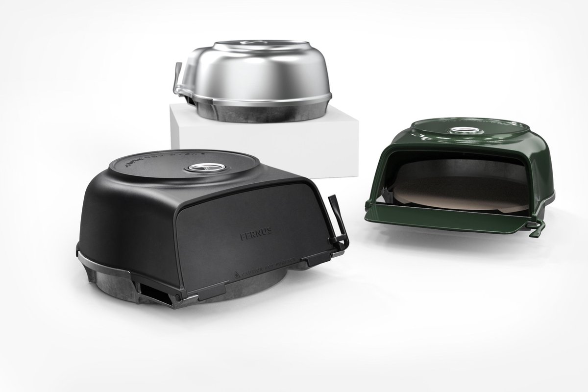 FERNUS Polished Aluminium Pizzaoven