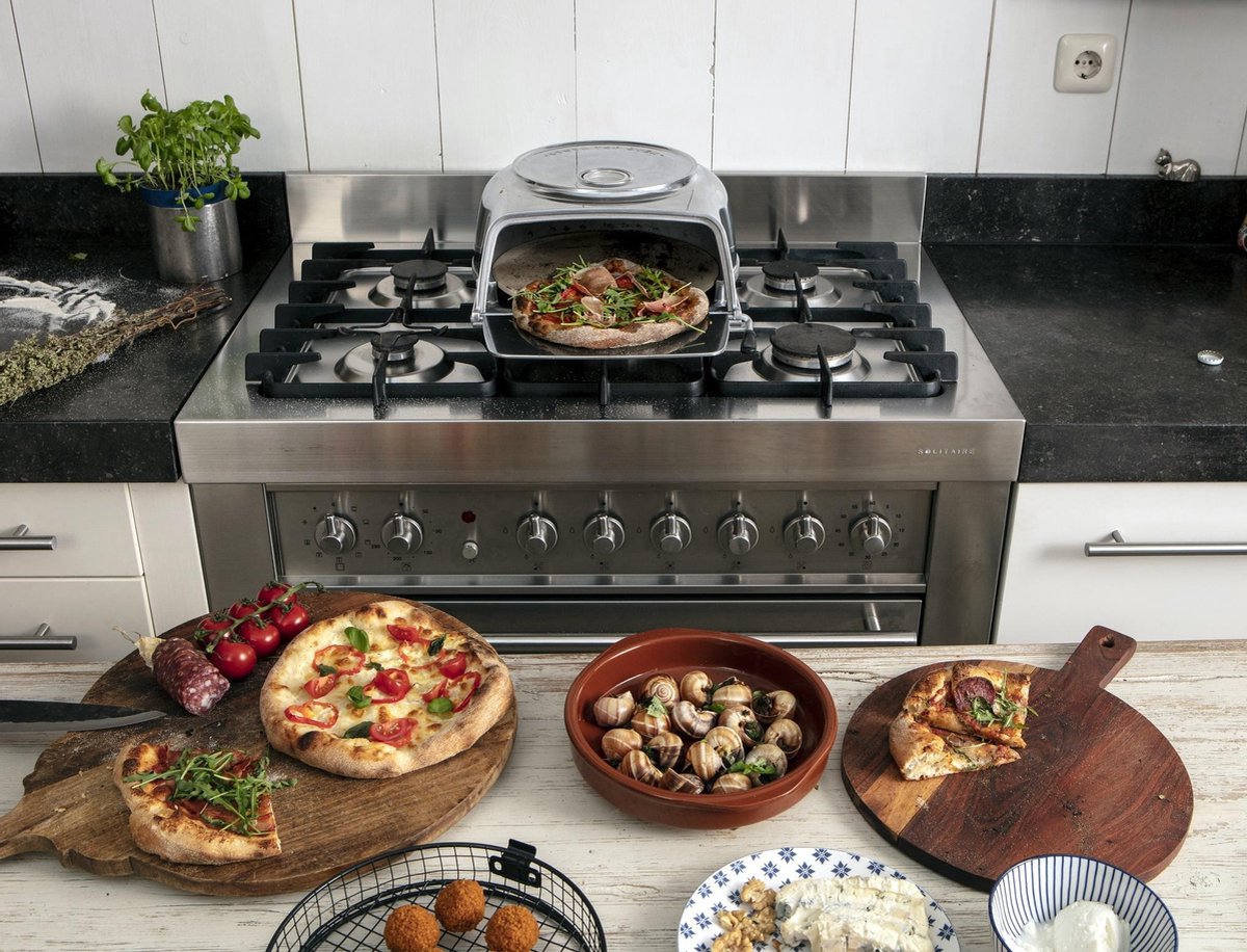 FERNUS Polished Aluminium Pizzaoven