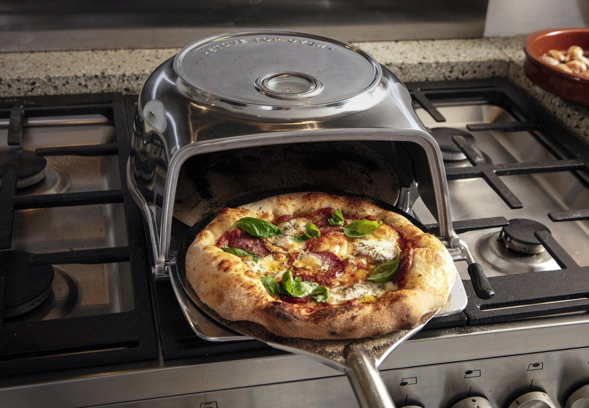 FERNUS Polished Aluminium Pizzaoven
